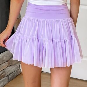 Aeropostale Performance Sport Skort Lavender layered tennis skirt Size L